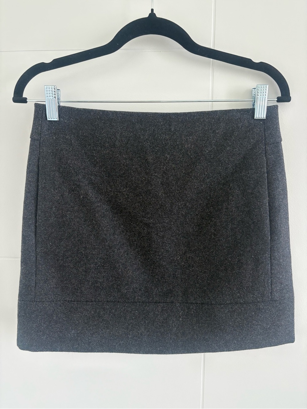J. Crew Wool Charcoal Grey Mini Skirt
